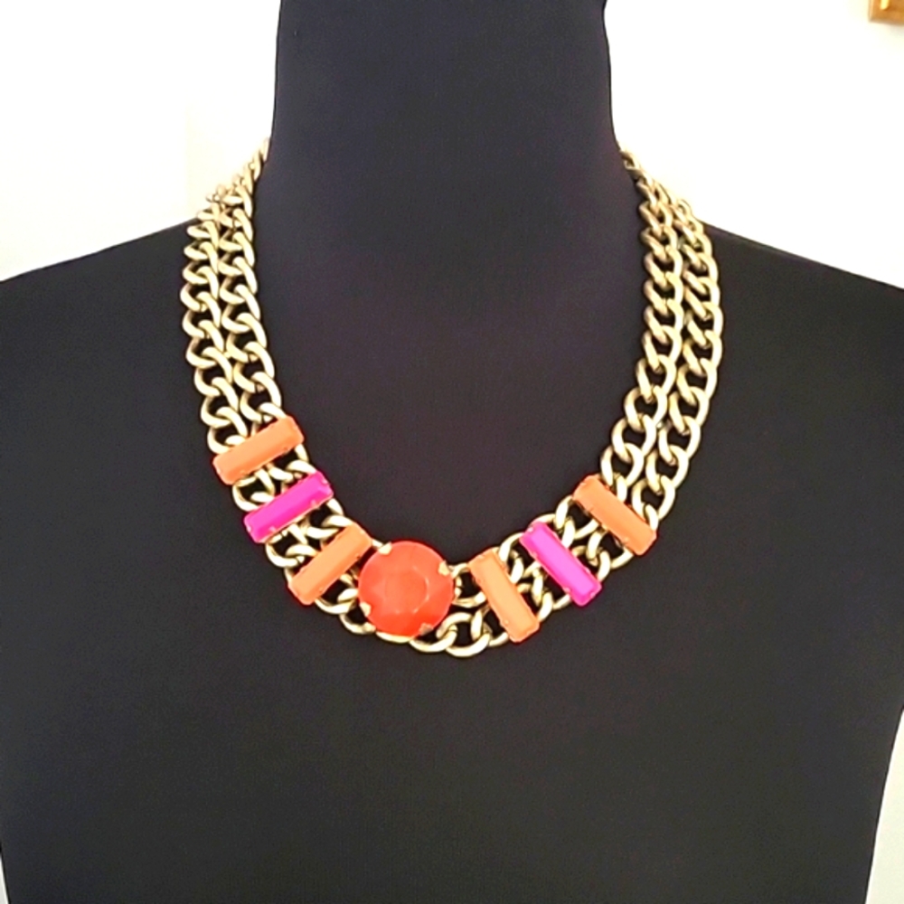 🧡 Beautiful Chunky Orange Necklace 🧡